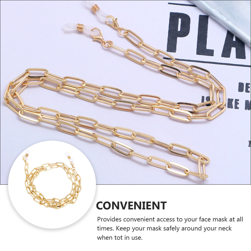 Altın Rengi Kağıt Klipsli Gözl - Mask Chain Holder incelemesi ve fiyatı