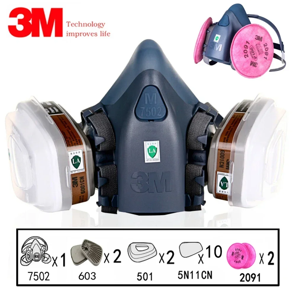 17'si 1 arada 3M 7502 Toz Gaz  - Dust Mask Construction incelemesi ve fiyatı